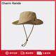 Charm Kendo漁夫帽防紫外線(xiàn)遮陽(yáng)帽男女薄款西部牛仔帽登山帽子速干太陽(yáng)帽 卡其色 【夏季帽子百搭】