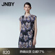 江南布衣（JNBY）【苗紋繁花】春秋針織連衣裙簡(jiǎn)約ESG環(huán)保編織新中式復(fù)古5O2G131 496/藍(lán)咖組合 XS