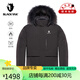 BLACKYAK布來(lái)亞克男士冬季戶(hù)外防風(fēng)鵝絨保暖加厚羽絨服外套 黑色 XL （180）