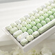 漫步貓M68無(wú)線(xiàn)藍牙RGB機械鍵盤(pán)麻將音可愛(ài)卡通女生辦公靜音ipad電腦手機 M68白色+mog甜品屋 茶軸 三?！居芯€(xiàn)+無(wú)線(xiàn)2.4G+藍牙】68鍵