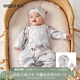 aqpa【孕媽有禮3.0】嬰兒衣服新生兒寶寶哈衣連體衣每天限量100張 3.0-藍鯨款（四季款配胎帽禮盒） 59cm