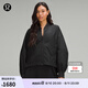 lululemon丨Lightweight女士輕盈版下擺抽繩飛行員夾克 防風 LW4CE0S 黑色 XL