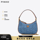 PINKO【品高】女包腋下半月單肩斜挎燕子包藍禮物101523A138