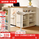全友家居可升降調(diào)節(jié)吧臺(tái)椅現(xiàn)代簡(jiǎn)約可旋轉(zhuǎn)椅圓凳高腳凳子家用座椅軟包 白色|吧椅