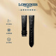 浪琴（LONGINES）時(shí)尚系列 男士半啞光黑色牛皮革表帶L682122618 
