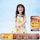 巴拉巴拉女童連衣裙寶寶童裝2024夏季兒童無袖裙子小清新印花208224111012