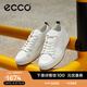 愛(ài)步（ECCO）休閑板鞋男 潮流厚底復(fù)古增高男鞋牛皮 街頭ACE856814 HL 白色85681450874 42 建議選購(gòu)大一碼