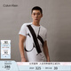 Calvin Klein Jeans夏季男女情侶中性ck純棉醒目大字母印花圓領(lǐng)短袖T恤J318471 YAF-白色 L （推薦150-165斤）