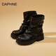 DAPHNE達芙妮美拉德真皮馬丁靴女2025秋季新款厚底褲管靴復古英倫風(fēng)短靴