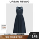 UR2025夏季新款女裝拼接假兩件撞色無袖連衣裙UWM750057