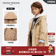 Teenie Weenie Kids小熊童裝春秋款男女童休閑連帽立領(lǐng)三防棉服外套 米色 120 cm