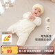 英氏（YEEHOO）嬰兒衣服新生兒連體衣男女寶寶純棉新疆棉嬰幼兒居家爬服四季款 星辰【和蛤款】 59cm (建議1-3月 3.5-6.9kg)
