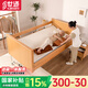 世道世道老人電動(dòng)護(hù)理床全自動(dòng)家用癱瘓老人多功能電動(dòng)翻身床病床 【智護(hù)T500-木護(hù)欄】電動(dòng)翻身可預(yù)約/整床升降