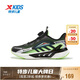 特步（XTEP）兒童童鞋男童中大童網(wǎng)面透氣防滑耐磨旋轉(zhuǎn)扣跑鞋 黑/新金屬銀 35