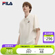 FILA斐樂(lè)官方情侶款針織短袖POLO衫2025夏時(shí)尚簡(jiǎn)約休閑寬松上衣