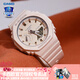 卡西歐（CASIO） 男表女表卡西歐手表男女情侶表學(xué)生時(shí)尚運(yùn)動(dòng)表太陽能雙顯電子表 GMA-S2100-4A甜美少女粉