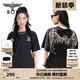 BOY LONDON【金翼鎖鏈】夏季短袖情侶款翅膀燙金潮牌圓領(lǐng)T恤N01918 黑色N01021經(jīng)典款 XL
