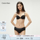 Calvin Klein內(nèi)衣【七夕禮物】女士字母肩帶3/4罩杯柔軟舒適薄墊文胸QP1062A UB1-太空黑 75B 34B 推薦