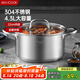 美廚（maxcook）湯鍋 304不銹鋼湯鍋湯煲22cm 加厚復合底 電磁爐通用MCT8237