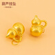 悅述黃金葫蘆掛墜999足金招財福祿古法小葫蘆手鏈吊墜配件配飾diy手串 葫蘆掛墜 約0.32g，支持多退少補