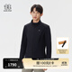 KOLON SPORT【預售】/可隆戶(hù)外軟殼衣 男士防潑水防風(fēng)透濕保暖立領(lǐng)拉絨夾克 LHJK5WN155-BK 黑色 XL 180/100A
