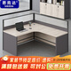 思克達(dá) 屏風(fēng)辦公桌轉(zhuǎn)角工作臺(tái)辦公室職員桌工位桌辦公家具四人位卡位L型 單人位