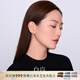白嵐柳葉碧玉耳釘925銀耳飾耳墜女輕奢復(fù)古時(shí)尚設(shè)計(jì)感氣質(zhì)生日送老婆 柳葉碧玉耳釘