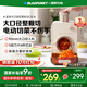 藍寶（BLAUPUNKT）全自動電動切菜機切菜神器多功能廚房家用能切片切絲土豆絲切碎機QC02 米白色