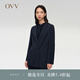 OVV2024春夏新款女裝修身一?？燮今g領(lǐng)簡約單件西服外套 藏青（凈色）06 XL