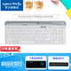 羅技（Logitech）時(shí)尚系列K580無(wú)線(xiàn)藍牙鍵盤(pán)跨屏切換輕音辦公鍵盤(pán)帶手機支架電腦平板外接鍵盤(pán)辦公用品WF13A K580 白色