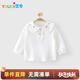 優(yōu)奇女童長(cháng)袖t恤春秋款女寶寶秋裝上衣洋氣時(shí)髦早秋小公主打底衫
