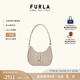 芙拉（FURLA）【禮物】GOCCIA牛皮小號女士時髦簡約高級感單肩包月牙包腋下 白色