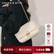 CharisKitty小c&k腋下包包女式2025新款斜挎包鏈條單肩包輕奢生日禮物女士Beige米白色【小CK節(jié)日專屬禮物】