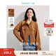 茵曼（INMAN）秋季外套女裝2025新款復(fù)古麂皮絨休閑高級(jí)寬松長(zhǎng)袖小個(gè)子夾克上衣 咖啡色 M