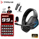 鈦度（Taidu）【全網(wǎng)熱銷(xiāo)】T01 2.4G無(wú)線(xiàn)藍牙游戲耳機 頭戴式四模耳機 臺式電腦 吃雞三角洲行動(dòng) 發(fā)光版黑色