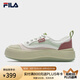 FILA 斐樂官方楊冪同款女鞋摩登帆布鞋水母鞋休閑鞋子 桃色粉/新薄荷綠-CS 38