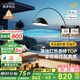 鹿家良品（LUUGAA）護眼網(wǎng)紅釣魚燈客廳落地?zé)羯嘲l(fā)燈現(xiàn)代簡約輕奢臥室落地?zé)舴諊鸁艟?護眼192cm無極光16W黑智能