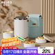 物生物（RELEA）保溫飯盒不銹鋼大容量多層飯桶24小時(shí)超長(cháng)保溫學(xué)生上班族便攜 雪域白【含桶包】 3層 2.2L