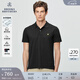 布克兄弟（BrooksBrothers）男夏季金羊刺繡珠地網(wǎng)眼修身短袖Polo衫 0004-黑色 M
