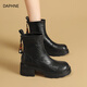 DAPHNE達芙妮厚底馬丁靴女款靴子女2026春季新款爆款時(shí)尚百搭女鞋短靴女