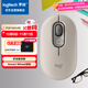 羅技（Logitech）時(shí)尚系列 POP MOUSE無(wú)線(xiàn)鼠標 藍牙鼠標 辦公鼠標-煙云灰