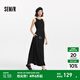 森馬連衣裙女高腰拼接背心裙百搭2025夏新款優(yōu)雅圓領(lǐng)長(zhǎng)裙通勤chic 黑色90001 XL