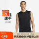 耐克NIKE男子春夏圓領背心 針織 運動休閑 經(jīng)典簡約DX0992-010黑色 XL