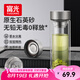 富光玻璃杯茶水分離泡茶杯子高硼硅雙層玻璃水杯大容量流光銀400ml