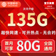 中國移動(dòng)流量卡手機卡低月租電話(huà)卡不限速純流量上網(wǎng)卡無(wú)限流量全國通用大流量大王卡 月神卡-19元1305全國通用流量-不限速