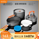 火楓（FIRE-MAPLE）盛宴2野營套鍋 戶外露營燒水壺煎鍋湯鍋煮鍋便攜式野炊鍋具廚具 盛宴2套鍋（適用1-2人）