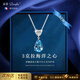 朵菲（Duofei）天然寶石時(shí)尚高級(jí)感新款女士項(xiàng)鏈 七夕情人節(jié)生日禮物送女友老婆 3克拉托帕石-海洋之心項(xiàng)鏈