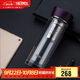 膳魔師（THERMOS）雙層玻璃杯400ml男女茶杯水紋行者系列帶茶漏TCGB-400-D-PL深紫色