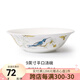 Gao Chun Ceramics高淳陶瓷 手繪骨瓷餐具套裝家用簡約餐具米飯碗碟盤碟碗送禮套裝 9英寸平口湯碗