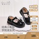 戴維貝拉（DAVE＆BELLA）2025童鞋新款女寶寶公主鞋學(xué)院風(fēng)兒童皮鞋小童秋天鞋子女童休閑鞋 黑色【現(xiàn)貨】 25